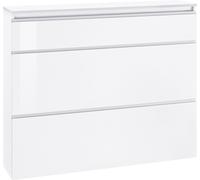 Scarpiera 2 Ante e 1 Antina a Ribalta 120x26,5x108 cm Magic Bianco Lucido