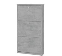 Scarpiera 3 Ante 63x117x18 cm Cemento