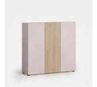 Scarpiera 3 ante salvaspazio con ripiani Lady - Beige