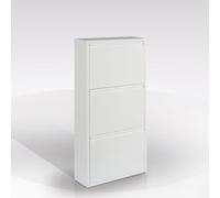 SCARPIERA 3 RIBALTE MOD. BERRY CM 50X15 H.103 IN METALLO BIANCO