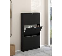 SCARPIERA 3 RIBALTE MOD. SHOES CM 70.3X16.5 H.123.6 NERO OPACO