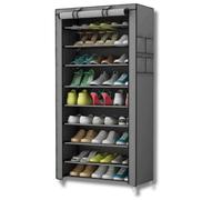 Scarpiera 9 Ripiani 27 Paia Tenda Impermeabile Acciaio TNT Salvaspazio