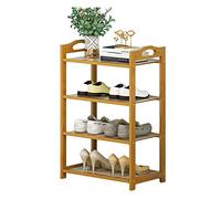 Scarpiera a 10 ripiani in legno con design antipolvere impilabile per montaggio rapido e soluzione portatile per riporre le scarpe