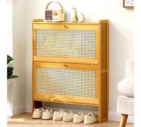 Scarpiera a 3 ripiani da parete o autoportante nizer per corridoio e soggiorno Design elegante e salvaspazio (colore: B Dimensioni: 50 cm 20 IN)
