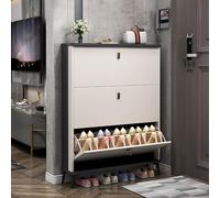 Scarpiera a 3 ripiani per ingresso e porta d'ingresso con ante salvaspazio Scarpiera elegante soluzione per corridoio e casa