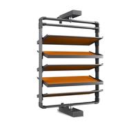 Scarpiera a 4-11 ripiani, estraibile a 360°, scarpiera impilabile per camera da letto e ingresso, salvaspazio (arancione, 62 x 33 x 95,3 cm)