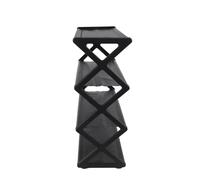 Scarpiera a forma di X con design multistrato perfetta per dormitori e ingressi