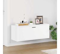 vidaXL Scarpiera a Muro Bianca 100x35x38 cm in Legno Multistrato