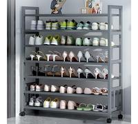 Scarpiera a rullo di grande capacità, per ingresso fai da te, per corridoio e balcone, resistente mensola per scarpe, soluzione elegante e versatile per esporre scarpe