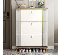 Scarpiera alta con 3 cassetti ribaltabili, scarpiera sottile nascosta per armadio, corridoio, camera da letto, soluzione di archiviazione autoportante per scarpe e accessori