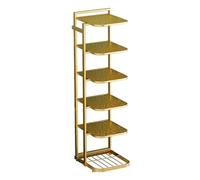 Scarpiera Alta da 5-10 Strati, Organizer Verticale per riporre Le Scarpe, Torre per Scarpe salvaspazio, scaffale per riporre Le Scarpe, per Soggiorno, Camera da Letto, Armadio, Ingresso,d'oro,8 Tier
