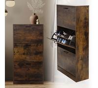 Scarpiera armadio per scarpe armadietto cassettiera 2/3 scomparti in legno