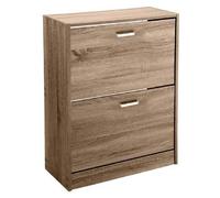 SCARPIERA BASSA 2 ANTE DOPPIA A RIBALTA SALVASPAZIO SLIM NOCE 81X63X24CM 827624