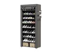 Scarpiera Bassa Deve essere disponibile un'area for la sostituzione delle scarpe nel corridoio di stoccaggio dello scaffale for scarpe antipolvere in tessuto non tessuto.(Silver gray10 layers)