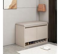 Scarpiera Bassa, Panca Contenitore Bassa, Portascarpe Anti-Polvere, Salvaspazio Slim, Scarpiera Ingresso Bassa, per Ingresso Corridoio Camera,Marrone,60×35×43cm