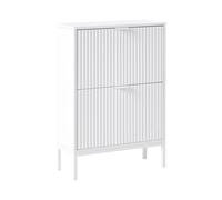 Scarpiera Bianca a 2 Scomparti in MDF bianco Adelaide