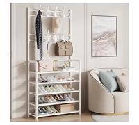 SCARPIERA CAPPELLIERA DA TERRA CASA APPENDIABITI 3 IN 1 PANCA SCARPE CON 8 GANCI