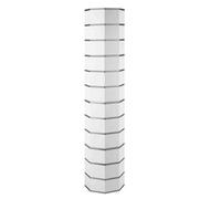 Scarpiera cilindrica girevole a 360°, in metallo, ad angolo, verticale, rotonda, design salvaspazio, 43 x 45 cm, elegante soluzione di archiviazione per la casa
