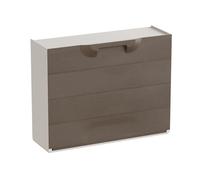 Scarpiera componibile a doghe 51x17,3x40,1 cm tortora Tortora