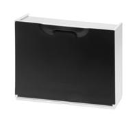 Art Plast U50/1N Scarpiera in Plastica, Nero/Bianco