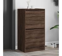 vidaXL Scarpiera con 2 Cassetti Ribaltabili Rovere Marrone 60x42x108cm