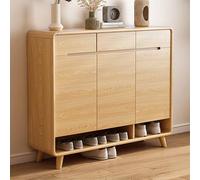 Scarpiera con design in rattan per organizzare il corridoio e risparmiare spazio