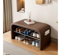 Scarpiera con panca - Soluzione portaoggetti imbottita per soggiorno, camera da letto, portico, 60 cm