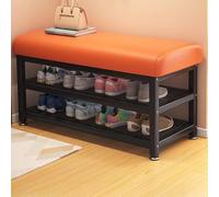 Scarpiera con seduta imbottita per ingresso, corridoio e soggiorno, elegante, 80 cm, perfetta per abbellire le scarpe e migliorare l'arredamento della casa