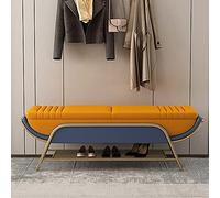 Scarpiera con seduta in finta pelle - portaoggetti da ingresso e poggiapiedi elegante - perfetta per scarpe e decorazioni per la casa - 100 x 40 x 45 cm