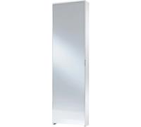 Scarpiera con specchio 5 contenitori max 10 paia 179x50x19 cm bianco Bianco