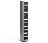 Scarpiera contenitore slim modello METALPOP di Emporium design GRIGIO girevole