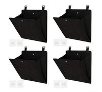 Scarpiera da porta con tessuto resistente agli strappi, tasche multiple robuste per calzature e accessori, salvaspazio per piccole stanze (quattro)