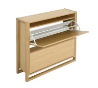 Scarpiera due ante New Est 100x28xh100 cm- peso 33 kg - contenuto 16 paia in legno colore legno di rovere legno