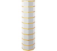 Scarpiera girevole a 360° con ante magnetiche, supporto per scarpe rotondo a 3 strati, in metallo (oro bianco), salvaspazio, elegante espositore per scarpe