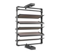 Scarpiera girevole a 360°, impilabile a 4-11 livelli, soluzione per ingresso e camera da letto, scarpiera salvaspazio grigia (62 x 33 x 95,3 cm)