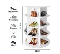 Scarpiera girevole a 360° Organizer per scarpe girevole per camera da letto