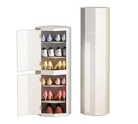 Scarpiera Girevole a 360° Ottagonale, Portascarpe Salvaspazio Tower Cabinet, Grande Capacità per Corridoio, Soggiorno e Camera da Letto