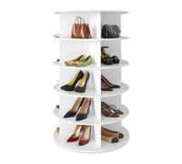 Scarpiera girevole a 360° rotonda per ingresso e angolo verticale con 7 livelli per armadio e ingresso, soluzione salvaspazio