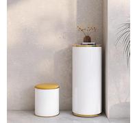 Scarpiera girevole con panca per scarpe, torre portascarpe girevole per ingresso, scarpiera verticale con ripiani removibili per riporre le scarpe(6 layers)