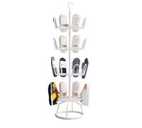 Scarpiera girevole Scarpiera in ferro a 4 livelli per la lavanderia del