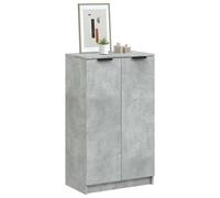 vidaXL Scarpiera Grigio Cemento 59x35x100 cm in Legno Multistrato