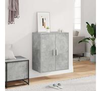 vidaXL Scarpiera Grigio Cemento 60x35x70 cm in Truciolato