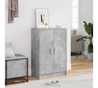 vidaXL Scarpiera Grigio Cemento 60x35x92 cm in Truciolato