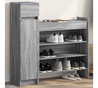 Scarpiera Grigio Sonoma 100,5x28x100 cm in Legno Multistrato