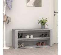 Scarpiera Grigio Sonoma 100x35x45 cm in Legno Multistrato