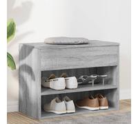 Scarpiera Grigio Sonoma 60x30x45 cm in Legno Multistrato