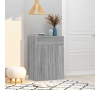 Scarpiera Grigio Sonoma 60x35x84 cm in Legno Multistrato