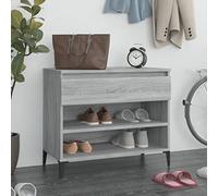Scarpiera Grigio Sonoma 70x36x60 cm in Legno Multistrato