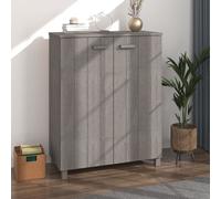 vidaXL Scarpiera HAMAR Grigio Chiaro 85x40x108 cm in Legno di Pino