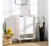 Scarpiera HOMCOM a 2 ante per 12 paia di scarpe con 4 ripiani